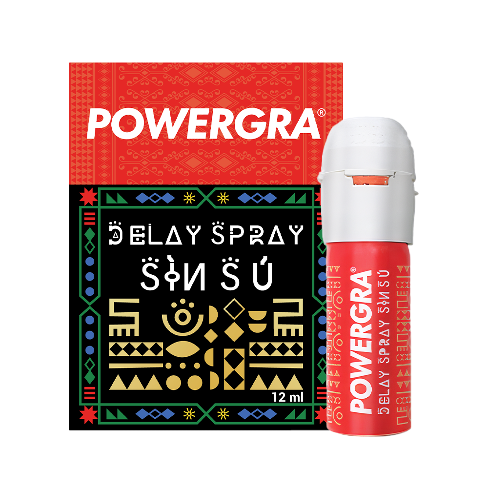 Chai xịt Powergra Delay Spray Sìn Sú kéo dài thời gian - Chai 12ml