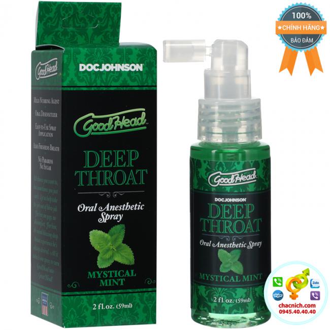 Chai xịt quan hệ bằng miệng Doc Johnson Deep Throat Mystical Mint