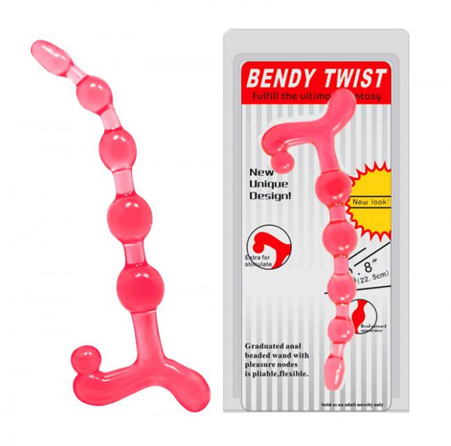 Dụng cụ mát xa hậu môn Baile Bendy Twist gia tăng khoái cảm gấp đôi cho lỗ nhị