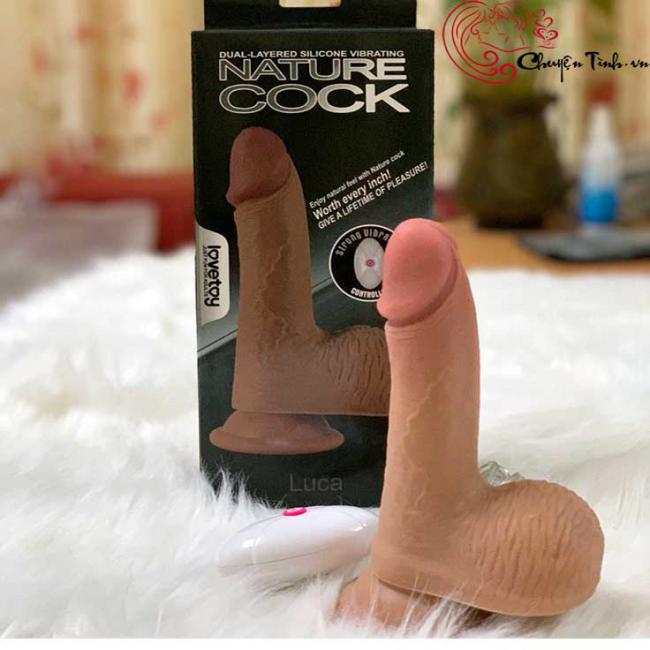 Dương vật giả Lovetoy Luca siêu mềm có rung