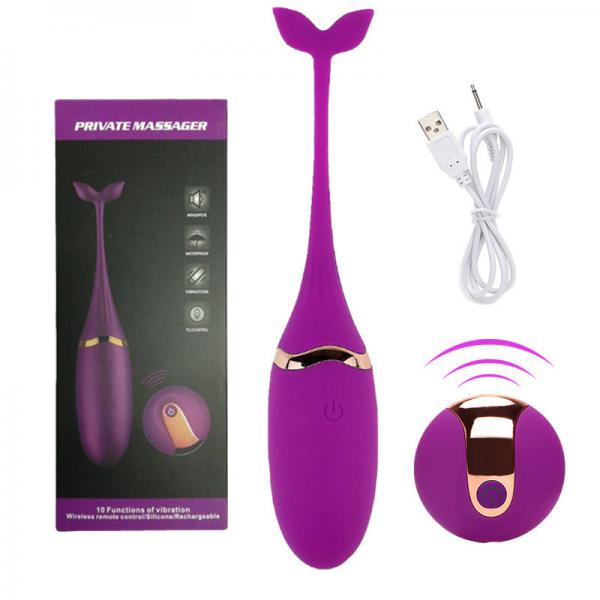 Trứng rung hình cá heo không dây giá rẻ 10 chế độ sextoy tình yêu