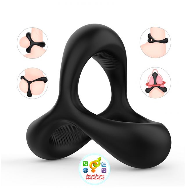 Vòng đeo giúp nam giới tăng kích thước và kéo dài thời gian 3 in 1 Pipedream Adorime Ultra Soft