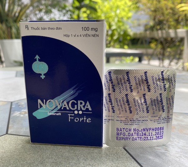 Thuốc Novagra Forte 100mg cương dương Ấn Độ tăng sinh lý nam giới tốt nhất