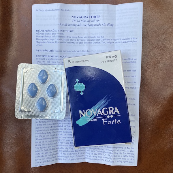 Thuốc Novagra Forte 100mg cương dương Ấn Độ tăng sinh lý nam giới tốt nhất