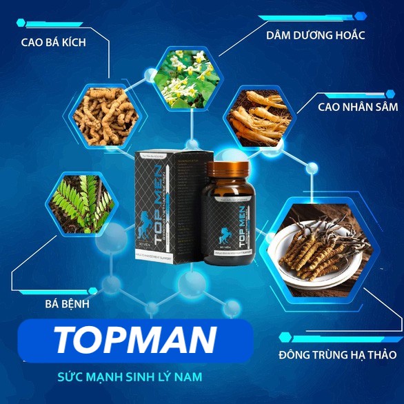 Thuốc sinh lý Topman - Topmen - Top man men cường dương chống xts