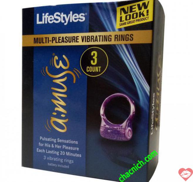 Bộ 3 vòng rung tình yêu Lifestyles Ansell