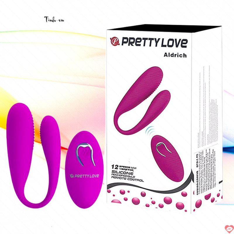 Trứng rung kích thích điểm G Pretty Love Aldrich đa chế độ rung mềm mại 