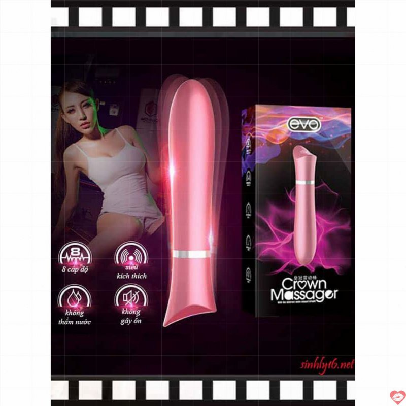 Thanh rung massage EVO Crown nhỏ xinh kích thích điểm G nữ hiệu quả 