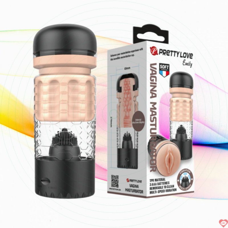 Âm đạo giả Pretty Love Emily silicon mềm mại tăng hưng phấn 