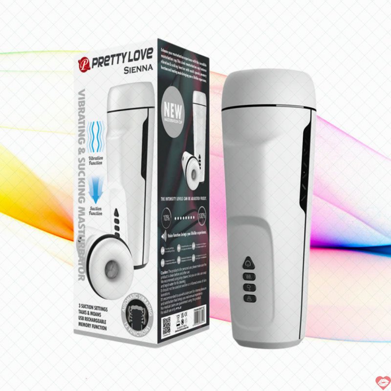 Âm đạo giả Pretty Love Sienna lõi 4D rung hút tự động 