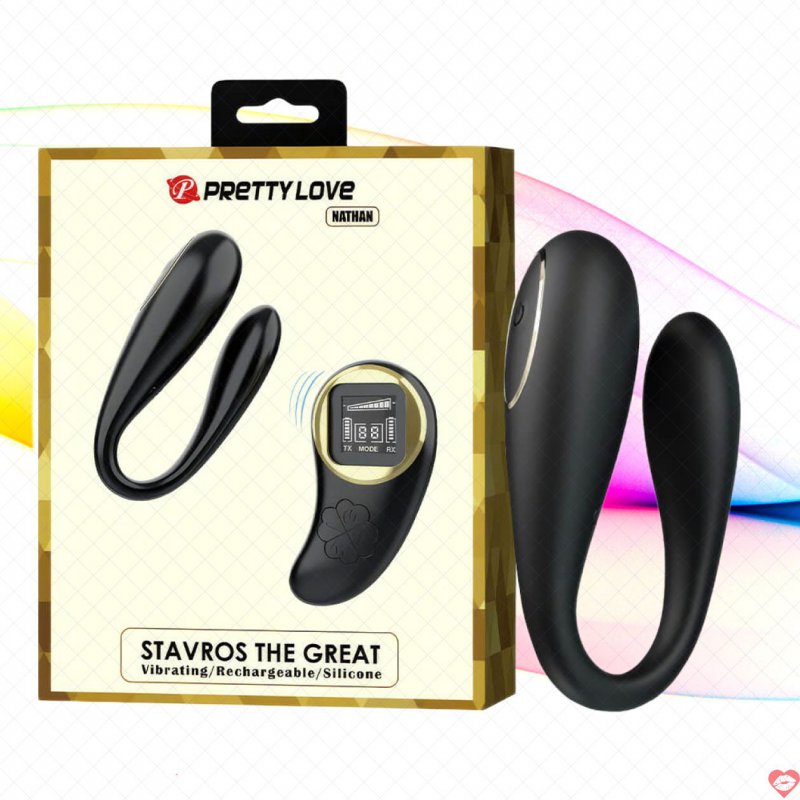 Trứng rung 2 đầu Pretty Love Nathan điều khiển remote màn hình Led 