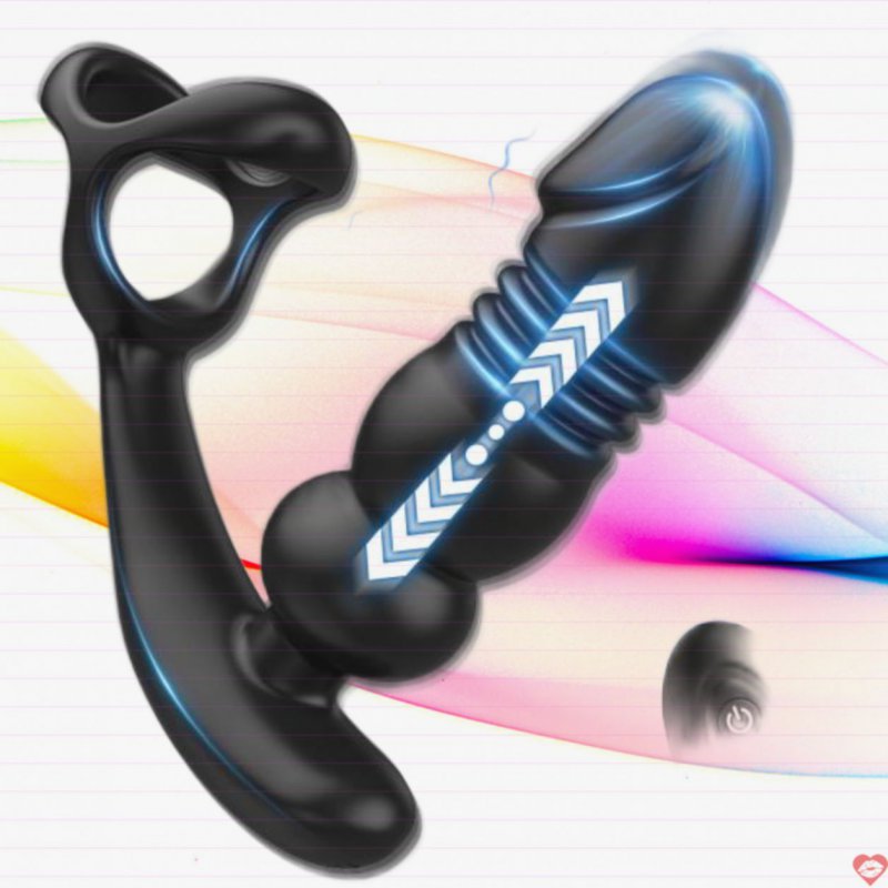 Phích cắm hậu môn Z-Shen rung thụt vòng bìu nam giới 